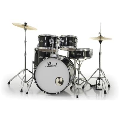 Pearl Roadshow 5pc Drum Set w/Hardware & Cymbals Jet Black image 15