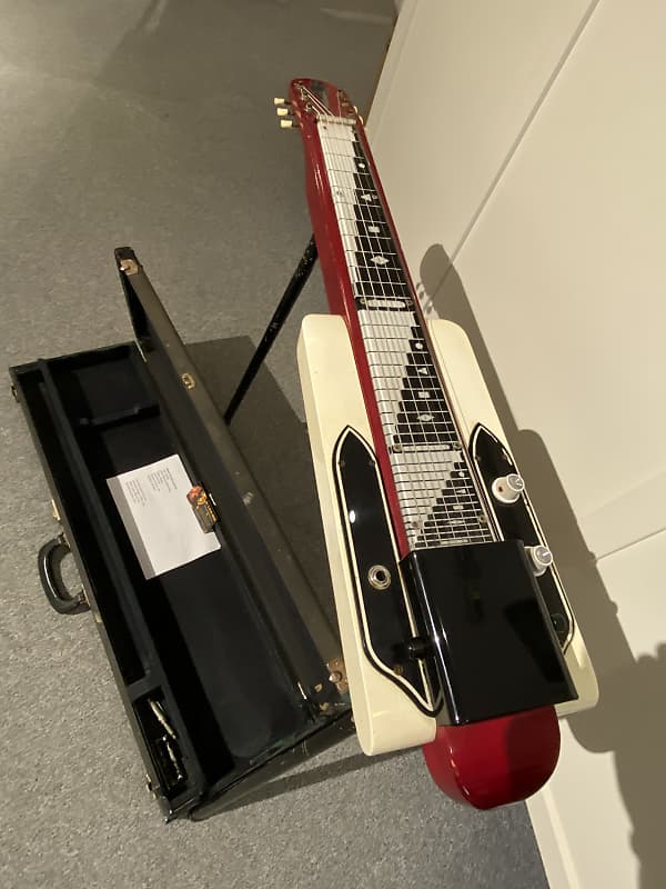 National Dynamic Lap Steel 1958-1962 Red/White/Black
