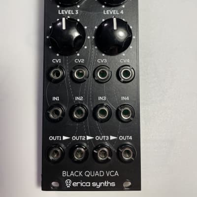 Erica Synths Black Quad VCA 2014 - Present - Black image 1