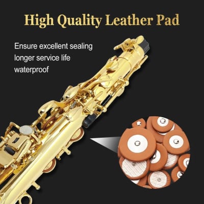 Alto Saxophone Beginner Kit – Brass Body, Smooth Tone, Full Accessory Set, Includes Case, Mouthpiece & Reeds – Ideal for Students and Adults image 5