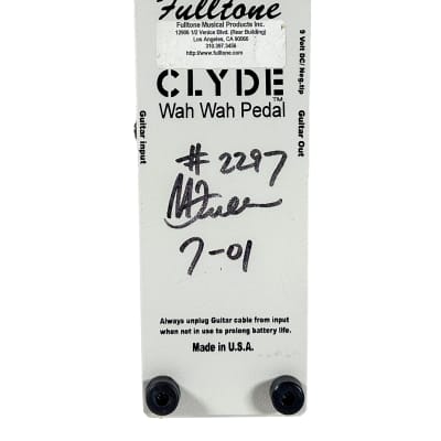 Early 2001 Fulltone Clyde Wah Wah Signed #2297 Guitar Pedal image 5