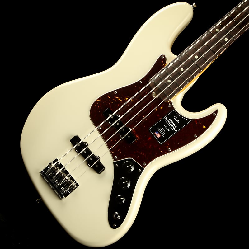 Fender American Professional II Jazz Bass, Rosewood Fingerboard - Olympic White image 1