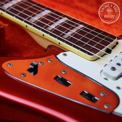(Video) *All Original* 1969 Fender Jaguar Candy Apple Red, Rosewood Fretboard, Block Inlays w/OHSC, Case Candy | Rare Custom Colour Offset Vintage Guitar image 3