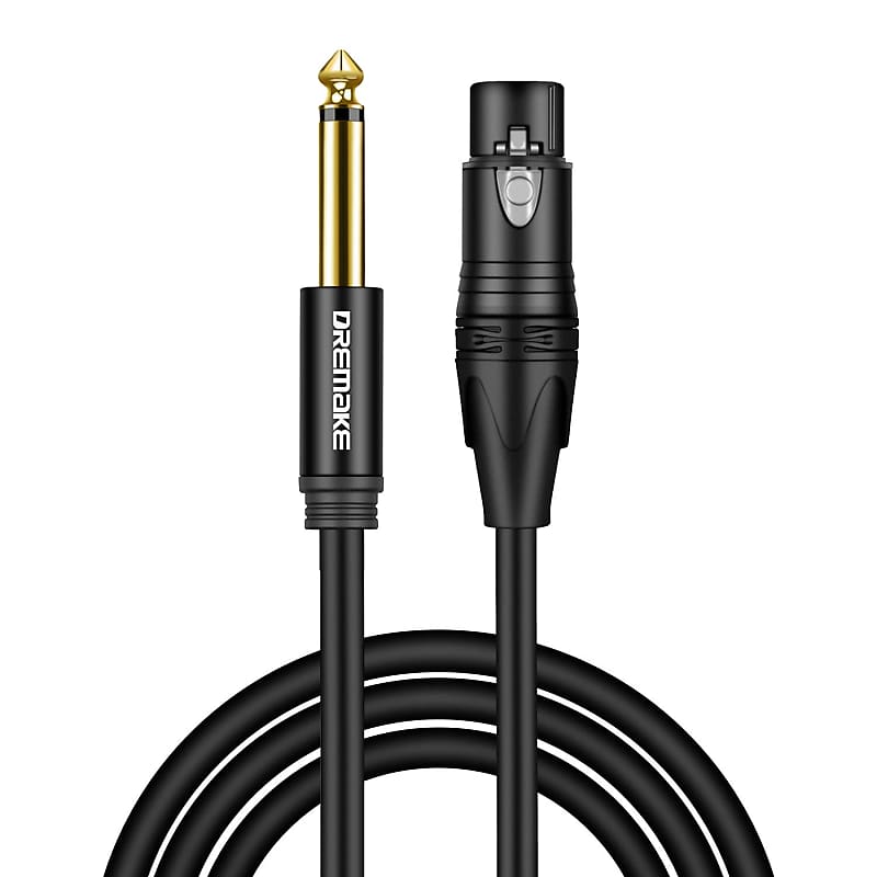 Mono 6.35Mm 1/4'' Ts Male To Xlr Male Audio Cable, Jack 6.35Mm To