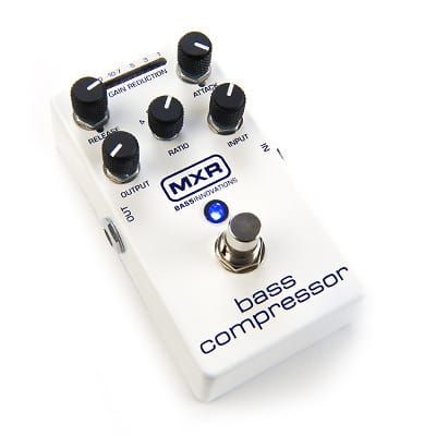 MXR M87 Bass Compressor Pedal Bundle with Truetone MC2 Angled to