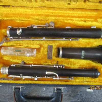 Larilee  brand wood  Oboe with case and reed. Made In France image 5