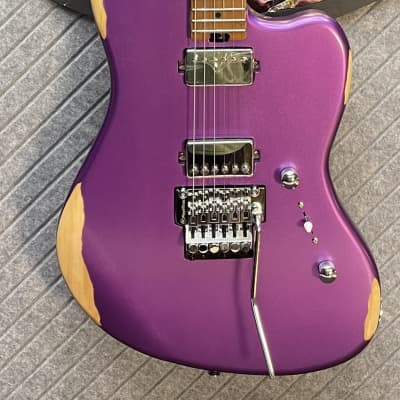 SBS Steve Brown Sound Guitars VS200 Includes Our FretWerx In USA Fret Dress and Setup! Purple Metallic image 2