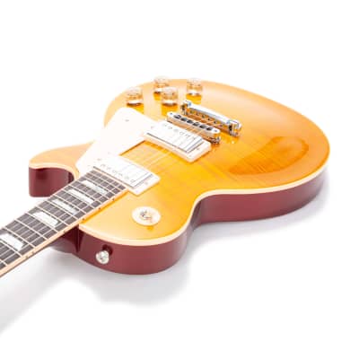 2015 Gibson Les Paul Standard Electric Guitar, Trans Amber Cherry Back Candy, 150072125 image 2