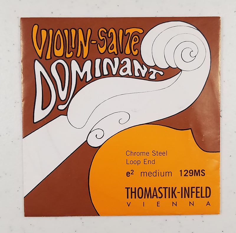 Thomastik Dominant 4/4 Violin Loop End Single E String (129MS) image 1