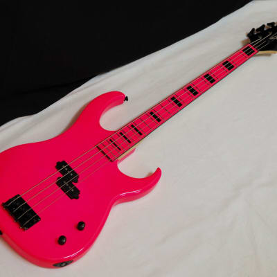 DEAN Custom Zone 4-string BASS guitar - NEW - Florescent Pink image 1