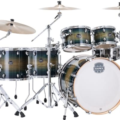Mapex Armory Series Studioease Shell Pack Fast Toms Rainforest Burst (AR628SFUET) image 1