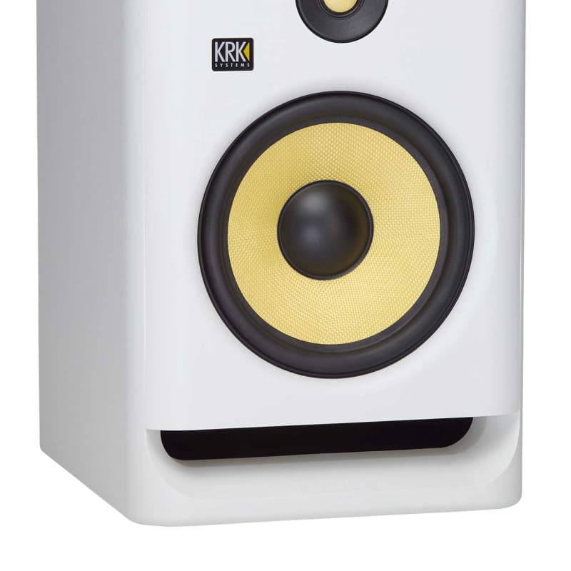 KRK RP5 Rokit 5 G4 Professional Bi-Amp 5 Powered Studio Monitor, White  Noise