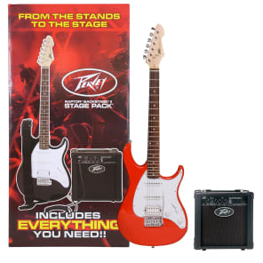 Peavey Raptor Plus Stage Pack Electric Guitar/Amp Bundle Red
