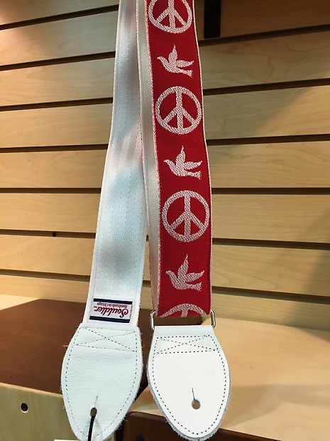 NEW Souldier Young Peace Dove Seatbelt Strap - White Strap/White Tabs/Silver Hardware - FREE SHIP image 1