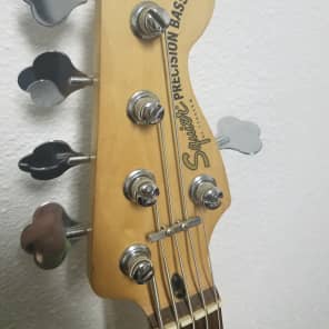 Squier Standard Series 5 String Percision P Bass Five V By Fender Shoreline Gold Clean! imagen 3
