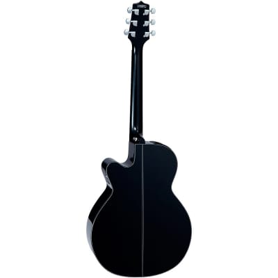 Takamine G Series GN30CE NEX Cutaway Acoustic-Electric Guitar Gloss Black image 4