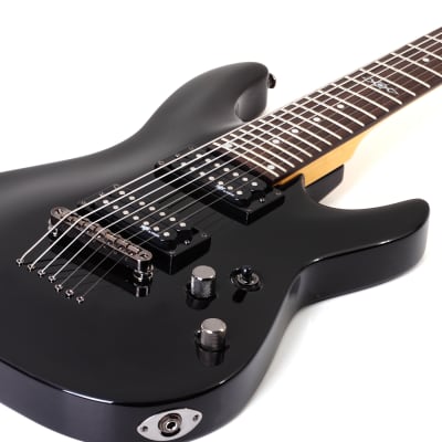 Guitarra Schecter SGR C-7 Satin Black (SBK) de 7 cuerdas image 4