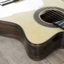 Cordoba 55FCE Negra Limited Flamenco Acoustic-Electric Guitar, Ziricote Back and Sides, Hard Case