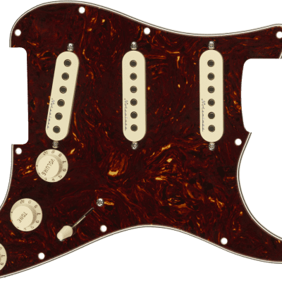 Genuine Fender USA Pre-Wired Loaded Strat Pickguard Hot Noiseless SSS Tortoise Shell image 2