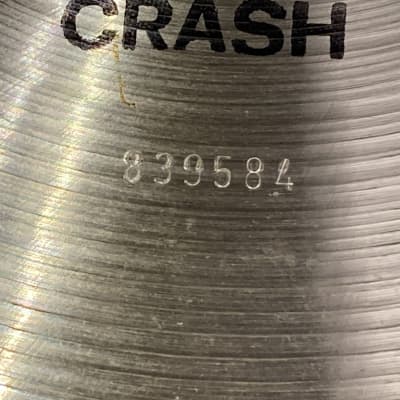 David Garibaldi's Tower of Power, Paiste 18" 2002 Series, Black Letter Crash Cymbal, 1750g 1978 image 6