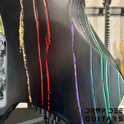 Ormsby Custom Shop Goliath Black Friday Rainbow Multiscale 7-String Electric Guitar w/ Bag-Black Friday Rainbow image 7