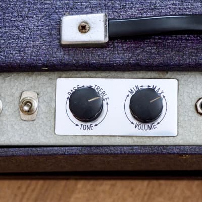 1960s Teisco 72-R Vintage Tube Guitar Amp Purple 10w Dual 6.5 Speakers w/  Reverb & Tremolo, Japan | Reverb