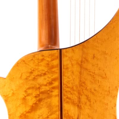 Albertus Blanchi harp guitar 1900 - masterbuilt romantic guitar - check video! image 10