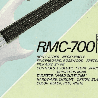Riverhead by Headway Jerk Series RMC 700 1987 Black BC rich Beast Warlock Mockingbird style image 8