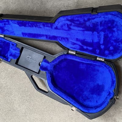 Gibson Vintage 1980s Gibson Les Paul Chainsaw Hard Case for Standard Custom Deluxe Blue Interior image 2