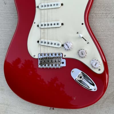Squier Stratocaster by Fender Japan E Series 80's MIJ Electric Guitar Dakota Red image 3