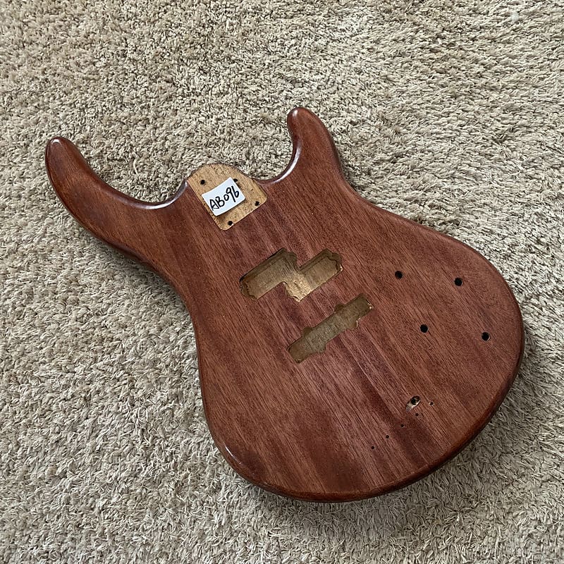 Solid Mahogany Wood 4 String Electric Bass Body Reverb