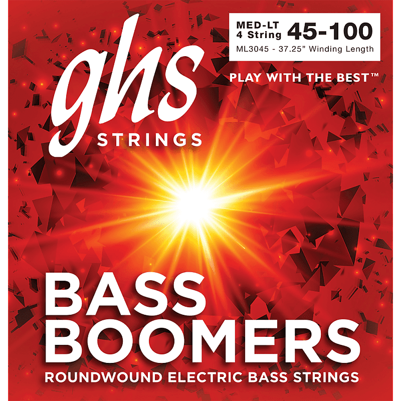GHS Bass Boomers Medium Light 45-100 ML3045 Bass Strings image 1