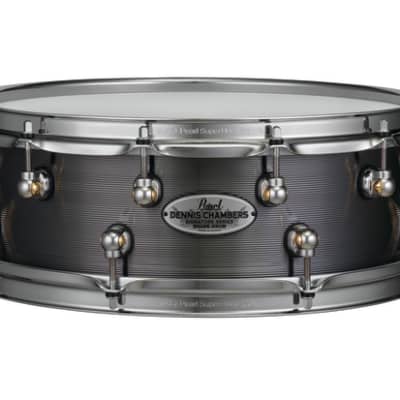 Pearl Dennis Chambers 14x5 Signature Cast Aluminum Snare Drum | Worldwide Ship | Authorized Dealer image 1