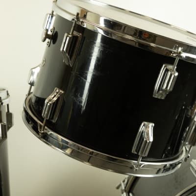 1960s Rogers Jet Black Pearl "Headliner" 14x20 9x13 and 16x16 Drum Set image 8