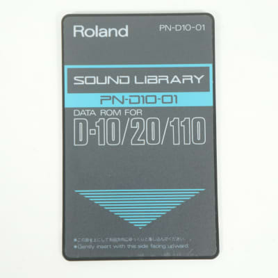 [SALE Ends Dec 14] Roland PN-D10-01 Unique D Sounds Sound Library Card DATA ROM for D-10 D-20 D-110