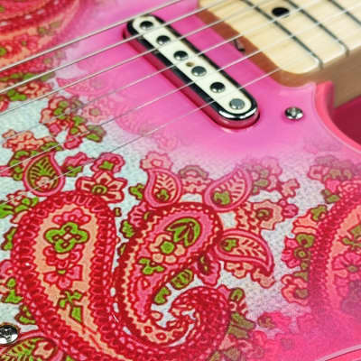 MyDream Partcaster Custom Built - Pink Paisley Tele Tapped Pickups image 13