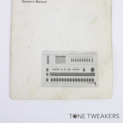 Roland TR-707 Owners Manual Instruction Book Rhythm Composer VINTAGE GEAR DEALER