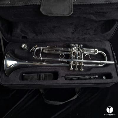 E.Benge 3x by B.A.C. 464 bore trumpet GAMONBRASS case mouthpiece image 2