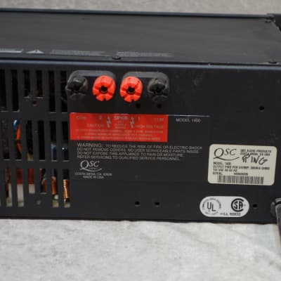 QSC Model 1400 2 channel power amp image 6