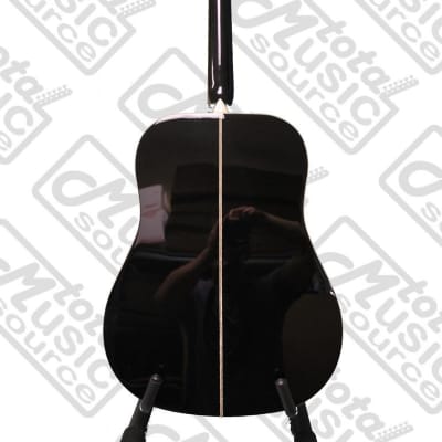 Oscar Schmidt OG2 Left Hand Dreadnought Acoustic Guitar Black w/Hard Case OG2BLH CASE image 7
