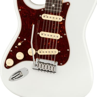 FENDER - American Ultra Stratocaster Left-Hand  Rosewood Fingerboard  Arctic Pearl - 0118130781 image 3