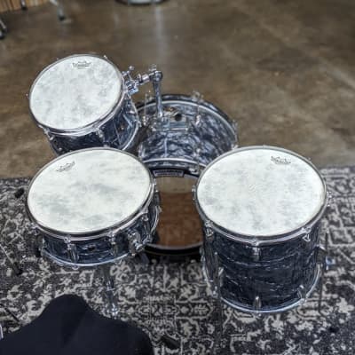 Slingerland 4-Piece Black Diamond Pearl Drum Set image 4