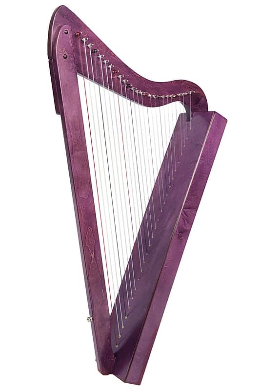 Rees Harps Harpsicle Harp, 26 Strings, Purple Stain Finish image 1