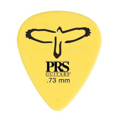 PRS Paul Reed Smith 12-Pack Delrin Guitar Picks, Yellow, .73mm image 1