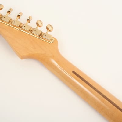 Fender Custom Shop 1955 Stratocaster DLX Closet Classic 1-Piece Maple Neck Faded Aged Fiesta Red CZ585601 image 7
