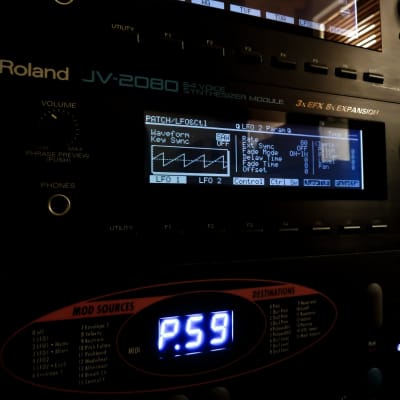 Roland JV-2080 (NEW) Custom Negative Black LED Display ! image 8