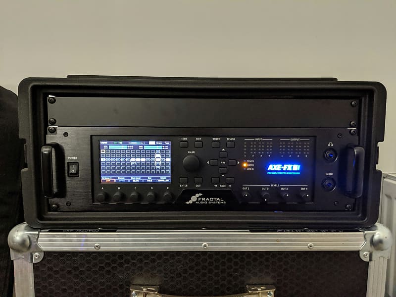 Fractal Audio Axe FX III w/ SKB Roto shallow 4U rack | Reverb
