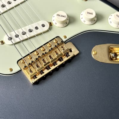 Fender Custom Shop 1957 NOS Stratocaster 2017 - Charcoal Frost Metallic with Gold Hardware image 6