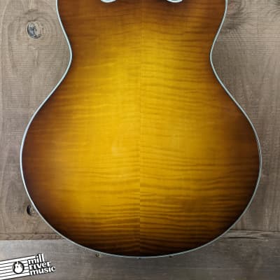 Eastman T486-GB Semi Hollow Thinline Electric Guitar Goldburst Finish image 4