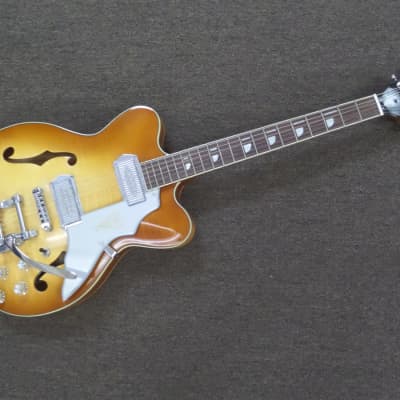 Kay "Barely Used" Reissue Ice Tea "Jazz II" Electric Guitar FREE $250 Case- K775VS-Clapton's Choice image 9